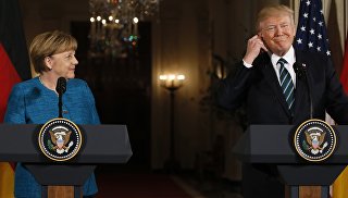 Встреча Ангелы Меркель и Дональда Трампа