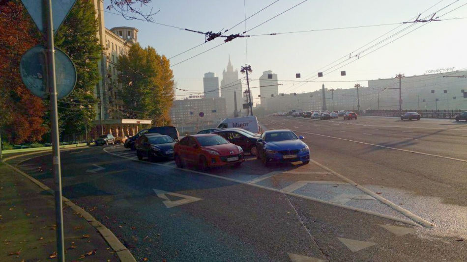 Худшее место для пешеходов в Москве - Бородинский мост