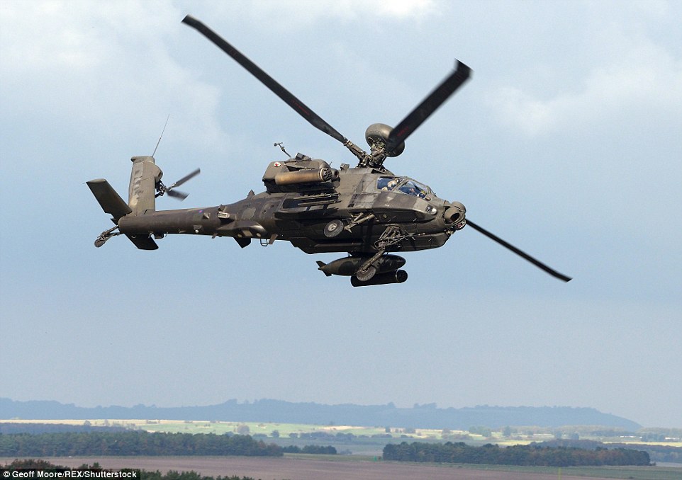 The Apache AH-64 attack helicopter is a highly effective tank killer and can provide close air support for ground troops 