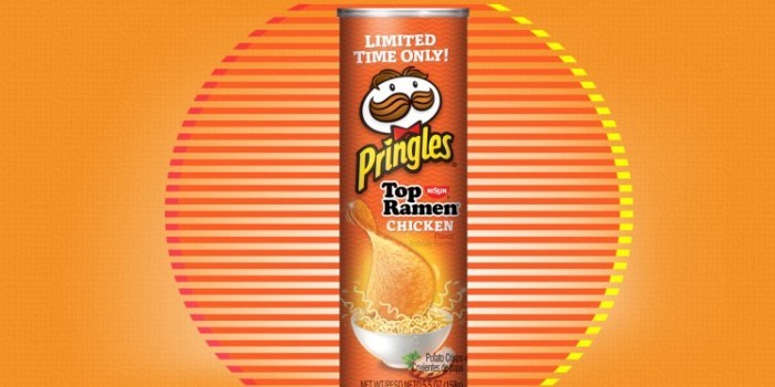Pringles выпустили чипсы со вкусом лапши быстрого приготовления