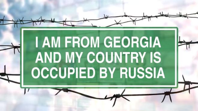 Грузия: флешмоб о российской оккупации вызвал споры в соцсетях