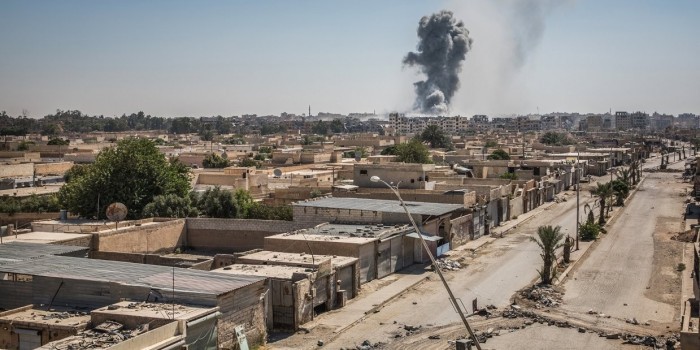 Коалиция США сбросила фосфорные бомбы на госпиталь в Ракке
