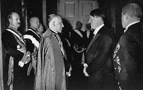 Папа Пий XII встречается с Гитлером. вещи., время, история, люди, фото